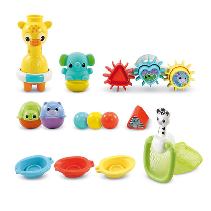 🛁 VTech - Maxi-Coffret de Bain Multi Activité - 15 Jouets de Bain 🛁