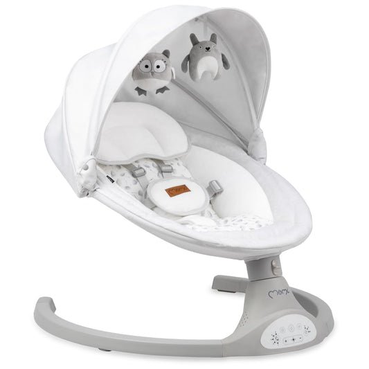 🍼💤Transat Balancelle Pliable pour Bébé 9 kg | Télécommande, Bluetooth pour Smartphone | Harnais de Sécurité 5 Points, Pare-Soleil & Moustiquaire 🌞🦟