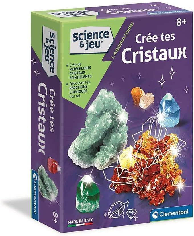 🔬 Clementoni - Science & Jeu : Crée tes Cristaux Colorés 🌈