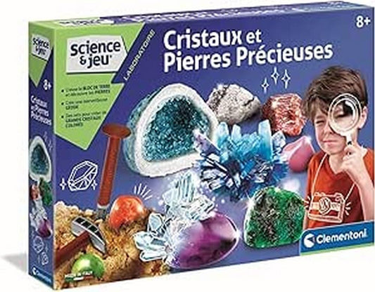 🔬 Clementoni Science & Play - Kit Cristaux & Pierres Précieuses 🎁