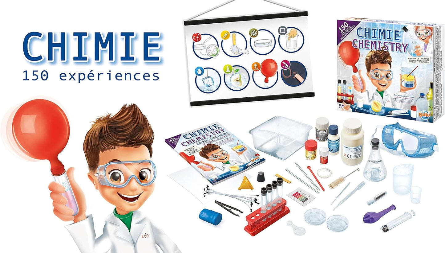 🧪 Kit Chimie : 150 Expériences Scientifiques pour Enfants 🔬