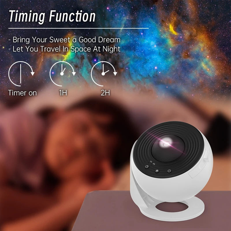 🌌 Projecteur Galaxy 360° : Lampe Étoilée pour Chambre d’Enfant✨