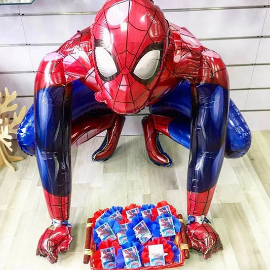 🎉Ballons 3D en Aluminium – Spiderman & Iron Man (Décorations pour Fête) 🎉