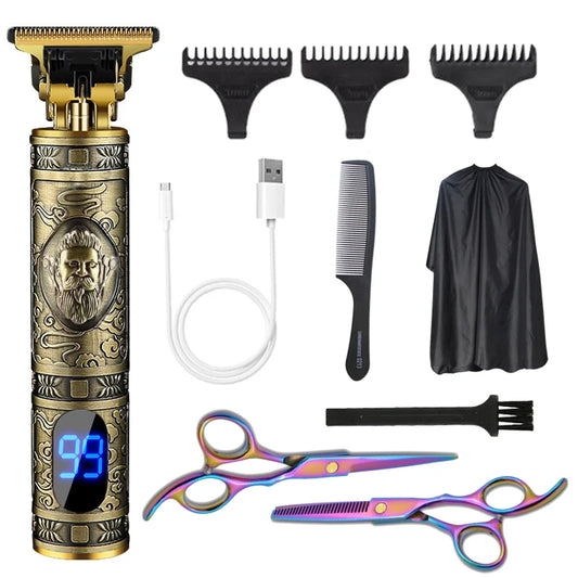 ✂️ Tondeuse Multi-Usages Professionnelle pour Homme - Kit de Coupe de Cheveux ✂️