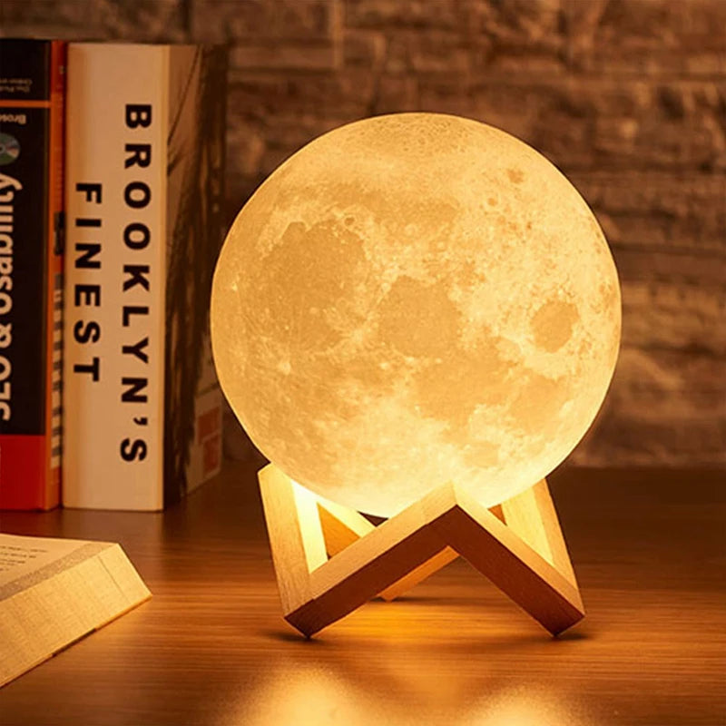 🌌 Lampe de Lecture LED Lune & Galaxie 🌙 Veilleuse Magique pour Enfants et Adultes 🎁