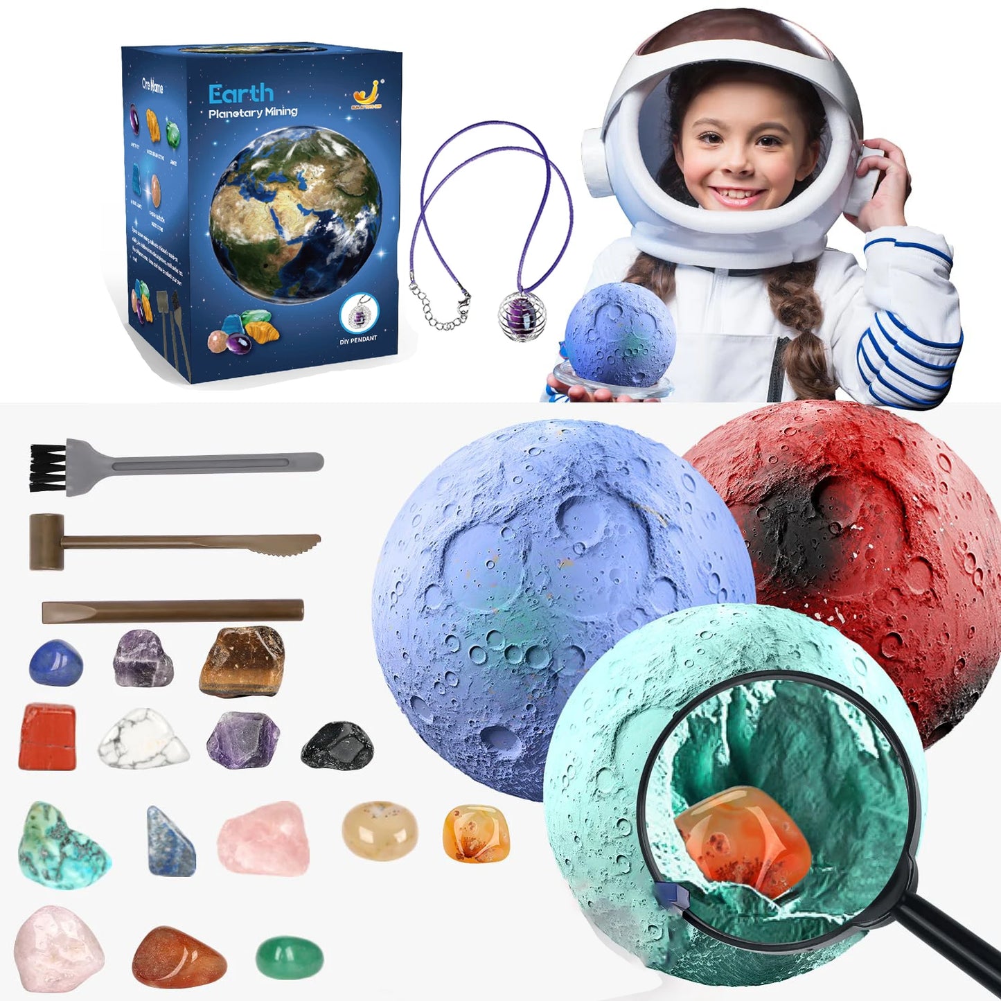 🛸 Jeu d'Archéologie pour Enfants - Exploration du Trésor Planétaire et Minage Scientifique 💎