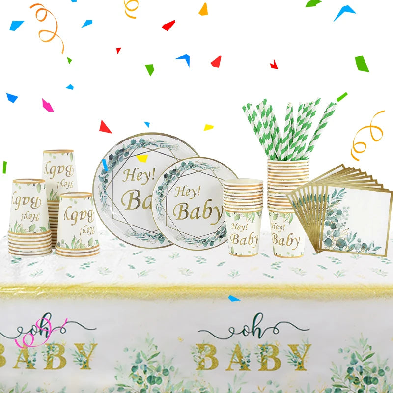 🌿  Vaisselle Jetable " Hey Baby" 🌟