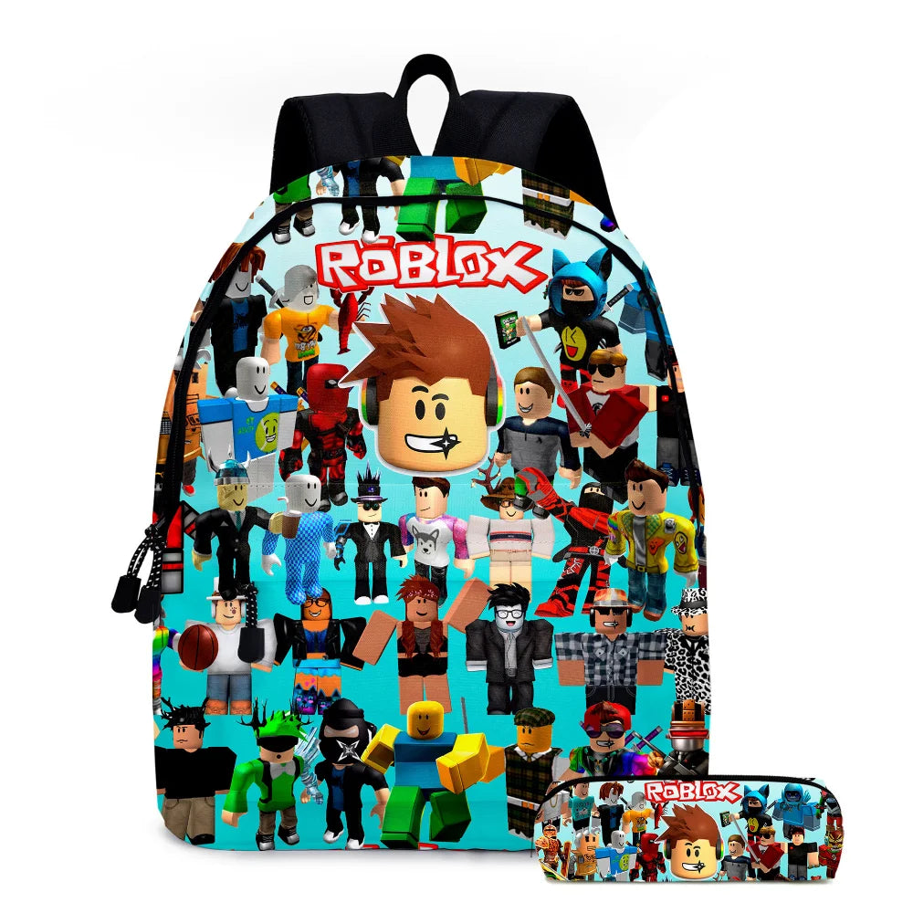 ✨ Cartable ROBLOX / 3PC Sac a dos, Sac pour Repas, Trousse🎒