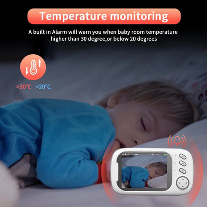 🌙 Moniteur Vidéo Bébé Cdycam 3.5" Sans Fil 🎥 – Surveillance Nocturne, Température, Audio 2 Voies !👶