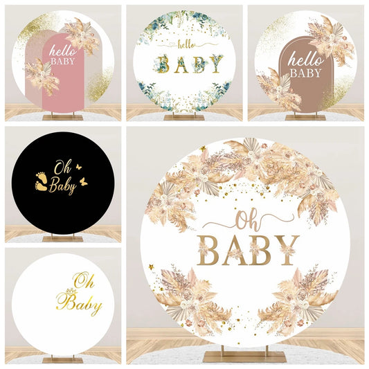 🎉 Housse de Fond Rond 150cm  – Décoration pour Baby Shower 🎉