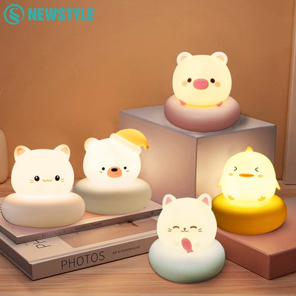 🌙 Veilleuse LED Rechargeable pour Enfants 👶 3 Niveaux de Luminosité pour Allaitement et Chambre de Bébé 🍼✨