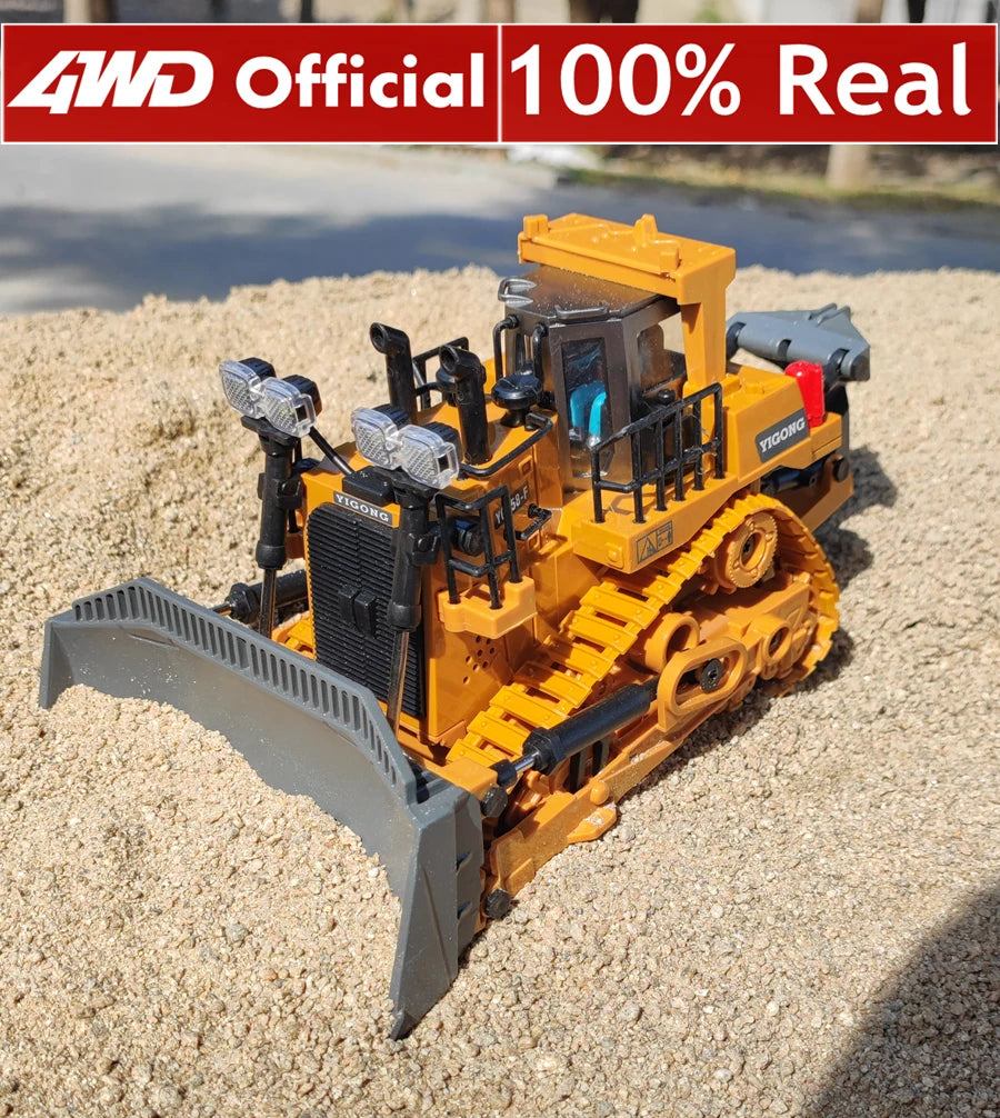 🚧 Véhicules de Construction Télécommandés 4WD - Mini-Pelle, Bulldozer, Camion Benne 🚧