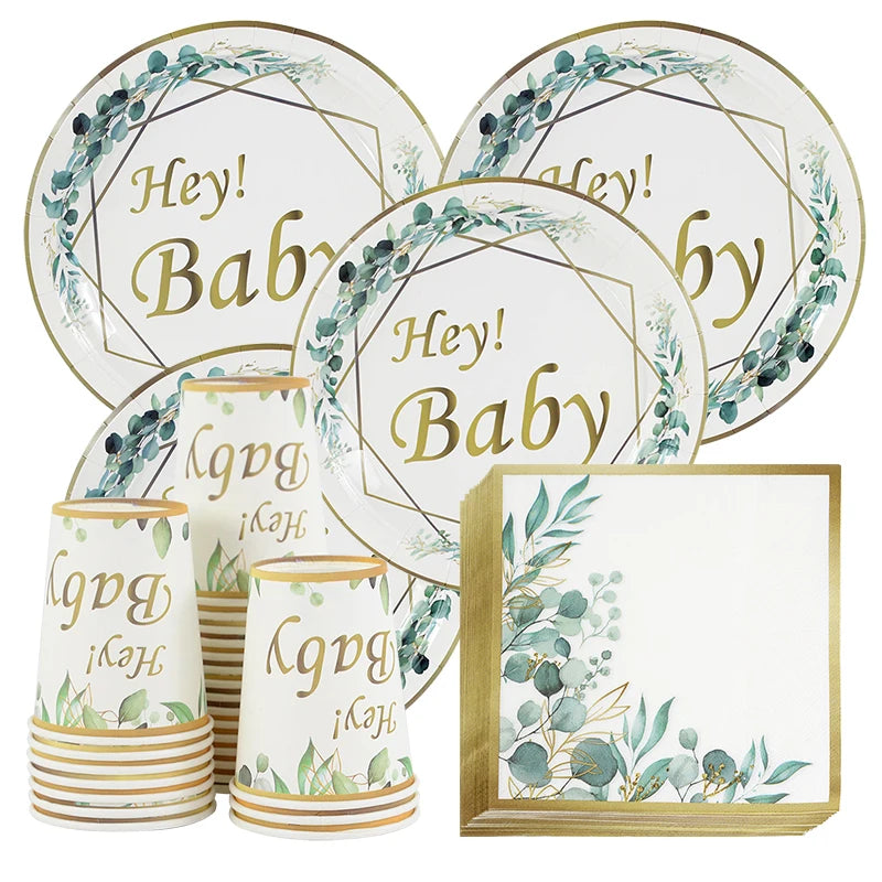 🌿  Vaisselle Jetable " Hey Baby" 🌟