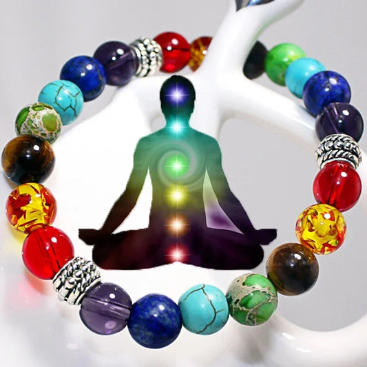 🌈 Bracelet 7 Chakras - Équilibre & Énergie Positive🧘