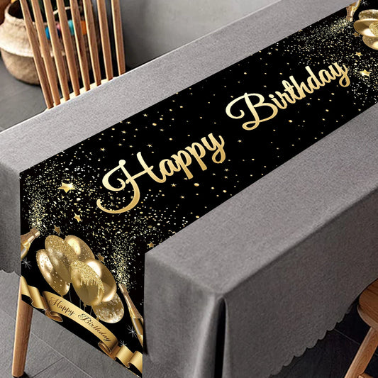 ✨Chemin de Table Happy Birthday – Décoration pour Anniversaires 🎂