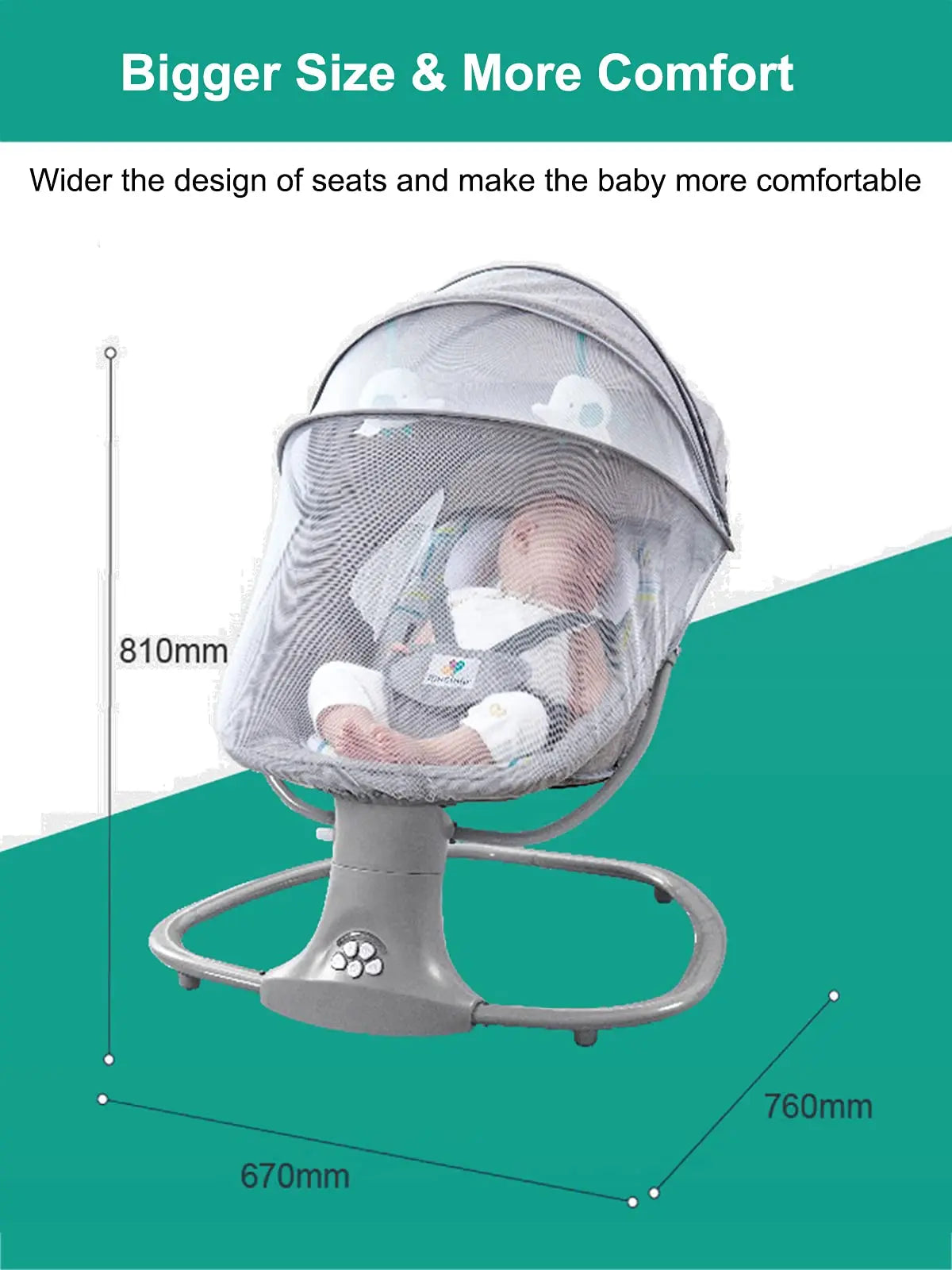 🍼 Fauteuil à Bascule Électrique pour Bébé - Berceau et Balancelle Automatique 🍼