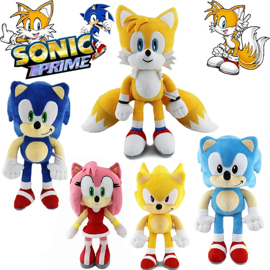 🎊 Peluche Sonic et Amis de Haute Qualité 30CM – Un Cadeau Souvenir pour les Enfants 🎀