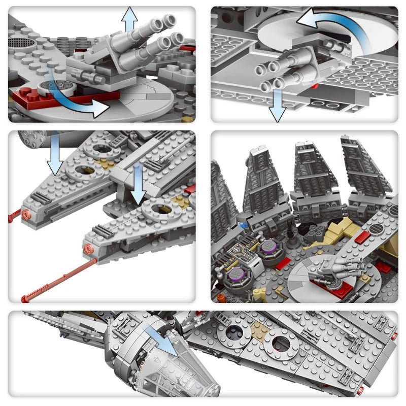 🚀 Kit de Construction - Vaisseau Spatial Millennium Falcon 🚀