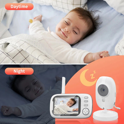 🌙 Moniteur Vidéo Bébé Cdycam 3.5" Sans Fil 🎥 – Surveillance Nocturne, Température, Audio 2 Voies !👶