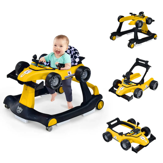 🚗 Trotteur évolutif 4-en-1 pour Bébé avec Musique, Lumières et Roues Pivotantes🌟