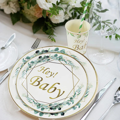 🌿  Vaisselle Jetable " Hey Baby" 🌟