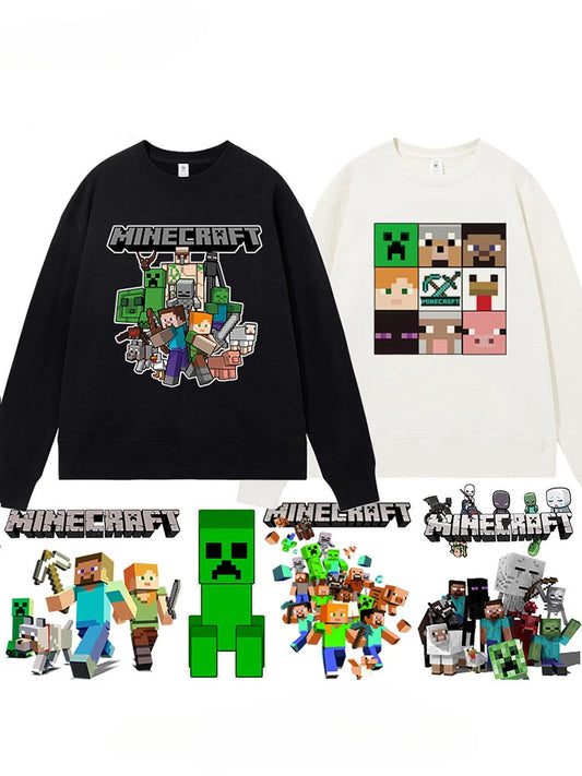 🧑‍🎤 Pull en Velours Minecraft pour Enfants 👧