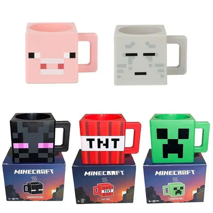 ☕ Tasse Minecraft 3D : 230 ml - TNT, Bloc de Terre, Cochon Rose & Alex ! 🌍