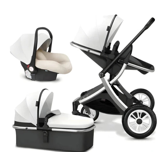 🚼 Poussette 3 en 1 Confortable pour Bébé – Convient aux Enfants de 0 à 3 Ans 🌟