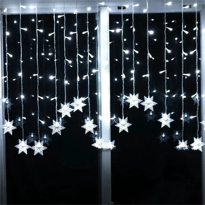 ✨ Guirlande Lumineuse LED de Noël - Flocons de Neige & Gouttes de Glace ✨